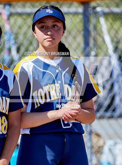 Thumbnail 2 in Notre Dame @ East Nicolaus (CIF NorCal D2 Semi-final) photogallery.