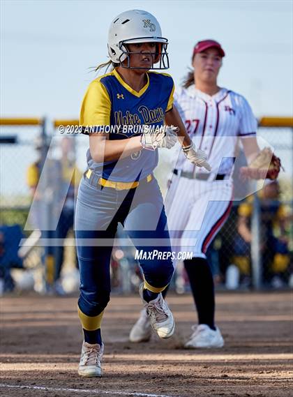 Thumbnail 3 in Notre Dame @ East Nicolaus (CIF NorCal D2 Semi-final) photogallery.