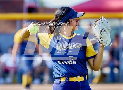 Thumbnail 1 in Notre Dame @ East Nicolaus (CIF NorCal D2 Semi-final) photogallery.
