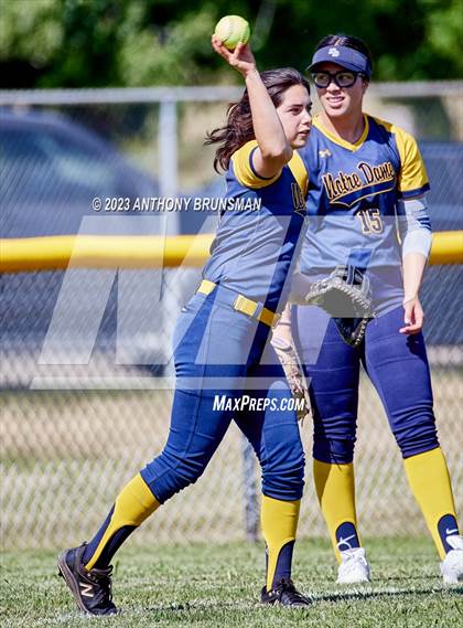 Thumbnail 2 in Notre Dame @ East Nicolaus (CIF NorCal D2 Semi-final) photogallery.