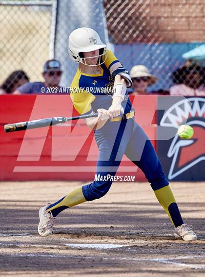 Thumbnail 3 in Notre Dame @ East Nicolaus (CIF NorCal D2 Semi-final) photogallery.