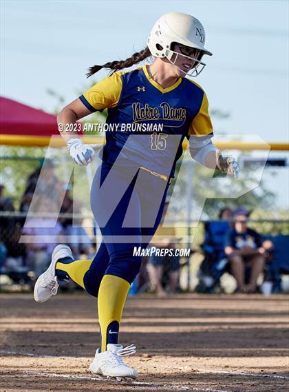 Thumbnail 1 in Notre Dame @ East Nicolaus (CIF NorCal D2 Semi-final) photogallery.