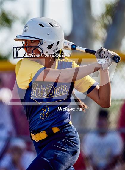 Thumbnail 3 in Notre Dame @ East Nicolaus (CIF NorCal D2 Semi-final) photogallery.