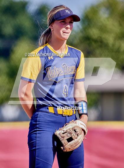 Thumbnail 1 in Notre Dame @ East Nicolaus (CIF NorCal D2 Semi-final) photogallery.