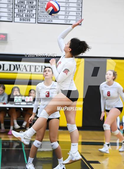 Thumbnail 1 in Deer Valley vs. Paradise Valley  (Goldwater Volleyball Festival Tournament - Gold Division) - Semifinal photogallery.