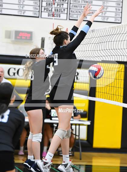 Thumbnail 1 in Deer Valley vs. Paradise Valley  (Goldwater Volleyball Festival Tournament - Gold Division) - Semifinal photogallery.