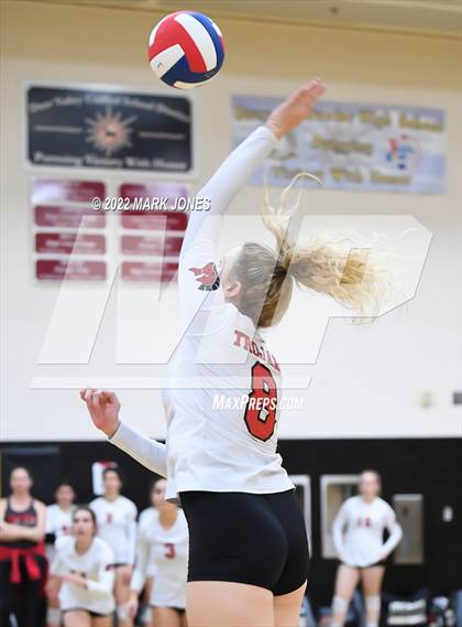 Thumbnail 3 in Deer Valley vs. Paradise Valley  (Goldwater Volleyball Festival Tournament - Gold Division) - Semifinal photogallery.