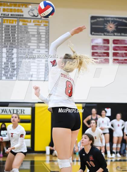 Thumbnail 3 in Deer Valley vs. Paradise Valley  (Goldwater Volleyball Festival Tournament - Gold Division) - Semifinal photogallery.