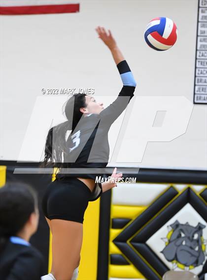Thumbnail 3 in Deer Valley vs. Paradise Valley  (Goldwater Volleyball Festival Tournament - Gold Division) - Semifinal photogallery.