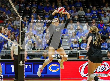 Thumbnail 3 in Windthorst vs. Crawford (UIL 2A Volleyball Semi-Final) photogallery.