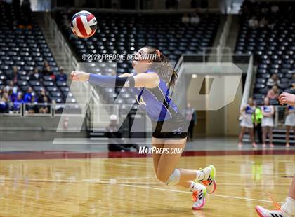 Thumbnail 1 in Windthorst vs. Crawford (UIL 2A Volleyball Semi-Final) photogallery.
