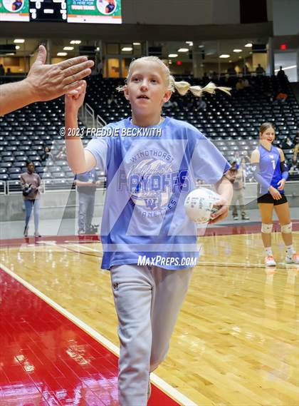 Thumbnail 3 in Windthorst vs. Crawford (UIL 2A Volleyball Semi-Final) photogallery.