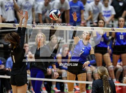 Thumbnail 2 in Windthorst vs. Crawford (UIL 2A Volleyball Semi-Final) photogallery.