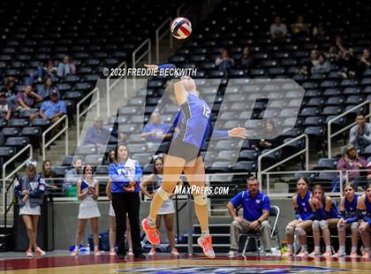 Thumbnail 3 in Windthorst vs. Crawford (UIL 2A Volleyball Semi-Final) photogallery.