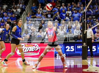 Thumbnail 1 in Windthorst vs. Crawford (UIL 2A Volleyball Semi-Final) photogallery.