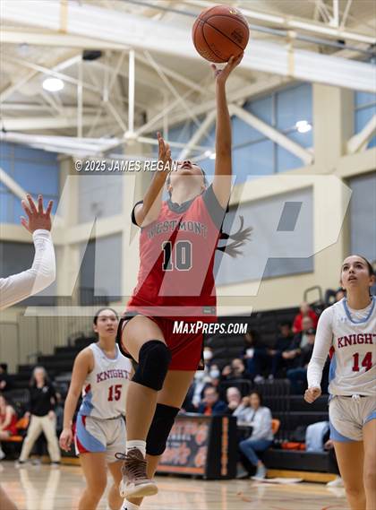 Thumbnail 2 in Hillsdale vs. Westmont (CIF CCS D2 Girls Basketball Quarterfinal) photogallery.