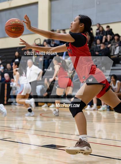 Thumbnail 1 in Hillsdale vs. Westmont (CIF CCS D2 Girls Basketball Quarterfinal) photogallery.
