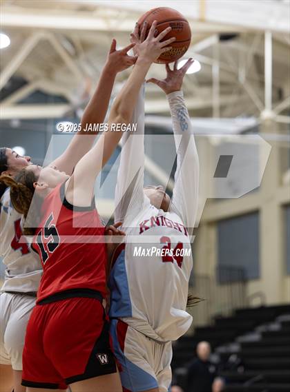 Thumbnail 2 in Hillsdale vs. Westmont (CIF CCS D2 Girls Basketball Quarterfinal) photogallery.