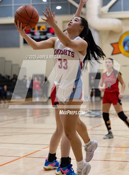 Thumbnail 2 in Hillsdale vs. Westmont (CIF CCS D2 Girls Basketball Quarterfinal) photogallery.