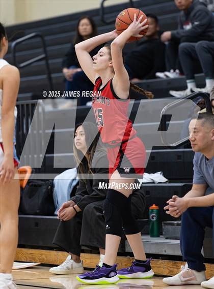 Thumbnail 2 in Hillsdale vs. Westmont (CIF CCS D2 Girls Basketball Quarterfinal) photogallery.