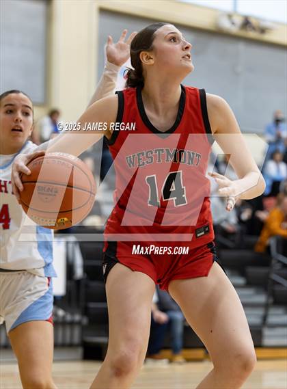 Thumbnail 3 in Hillsdale vs. Westmont (CIF CCS D2 Girls Basketball Quarterfinal) photogallery.