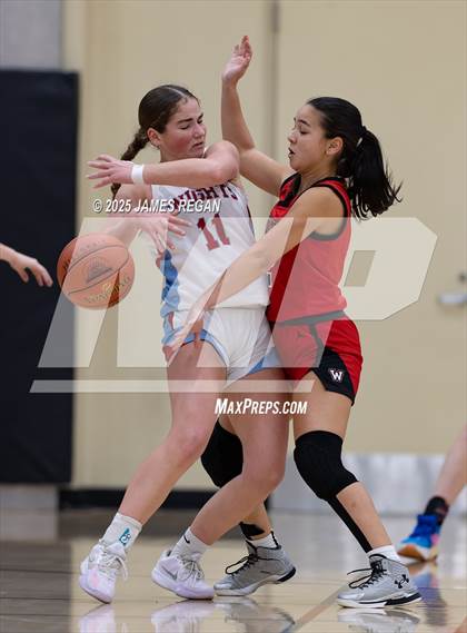 Thumbnail 2 in Hillsdale vs. Westmont (CIF CCS D2 Girls Basketball Quarterfinal) photogallery.