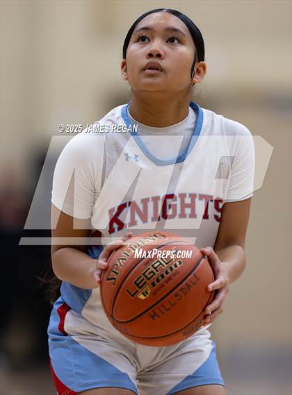 Thumbnail 2 in Hillsdale vs. Westmont (CIF CCS D2 Girls Basketball Quarterfinal) photogallery.