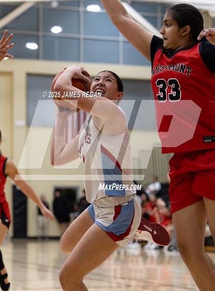 Thumbnail 2 in Hillsdale vs. Westmont (CIF CCS D2 Girls Basketball Quarterfinal) photogallery.