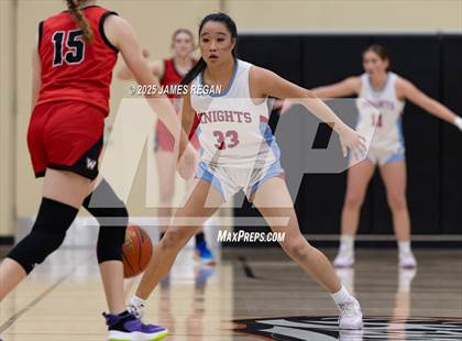 Thumbnail 2 in Hillsdale vs. Westmont (CIF CCS D2 Girls Basketball Quarterfinal) photogallery.