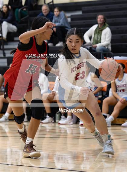 Thumbnail 3 in Hillsdale vs. Westmont (CIF CCS D2 Girls Basketball Quarterfinal) photogallery.