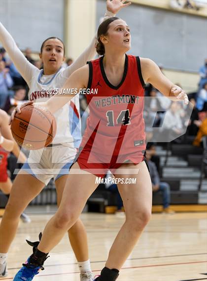 Thumbnail 2 in Hillsdale vs. Westmont (CIF CCS D2 Girls Basketball Quarterfinal) photogallery.