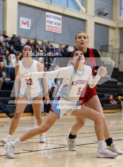 Thumbnail 1 in Hillsdale vs. Westmont (CIF CCS D2 Girls Basketball Quarterfinal) photogallery.