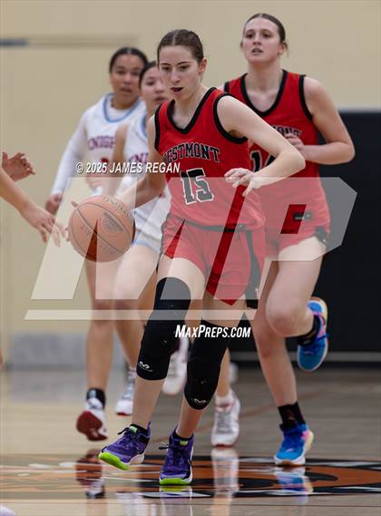 Thumbnail 1 in Hillsdale vs. Westmont (CIF CCS D2 Girls Basketball Quarterfinal) photogallery.