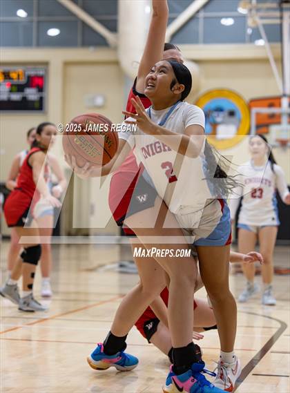 Thumbnail 1 in Hillsdale vs. Westmont (CIF CCS D2 Girls Basketball Quarterfinal) photogallery.