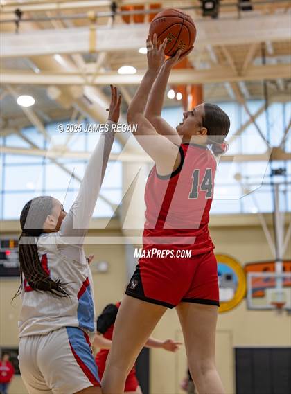 Thumbnail 2 in Hillsdale vs. Westmont (CIF CCS D2 Girls Basketball Quarterfinal) photogallery.