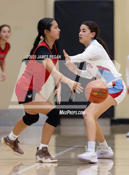 Thumbnail 2 in Hillsdale vs. Westmont (CIF CCS D2 Girls Basketball Quarterfinal) photogallery.