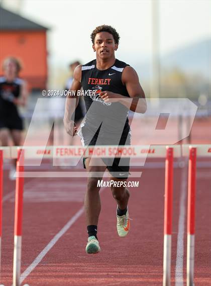 Thumbnail 2 in Fernley Invitational (300M Hurdles) photogallery.