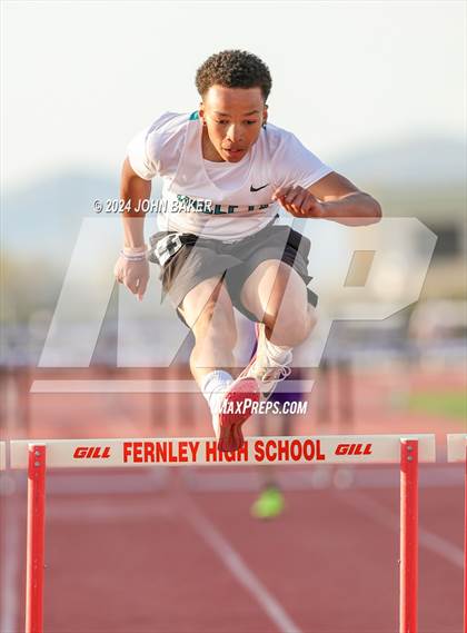 Thumbnail 2 in Fernley Invitational (300M Hurdles) photogallery.