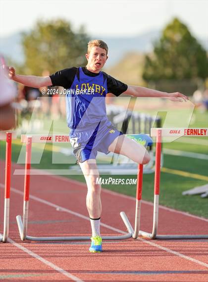Thumbnail 2 in Fernley Invitational (300M Hurdles) photogallery.
