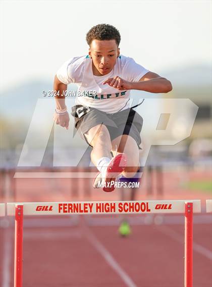 Thumbnail 1 in Fernley Invitational (300M Hurdles) photogallery.