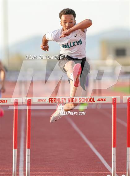 Thumbnail 3 in Fernley Invitational (300M Hurdles) photogallery.