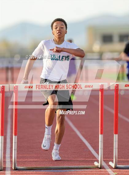 Thumbnail 2 in Fernley Invitational (300M Hurdles) photogallery.