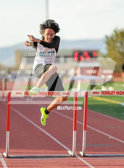 Thumbnail 3 in Fernley Invitational (300M Hurdles) photogallery.