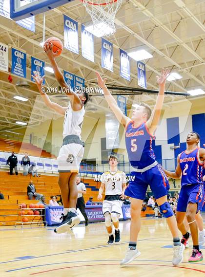 Thumbnail 3 in Greenbrier Christian Academy vs Perquimans (Robert L. Vaughan Border Clash Basketball Invitational) photogallery.