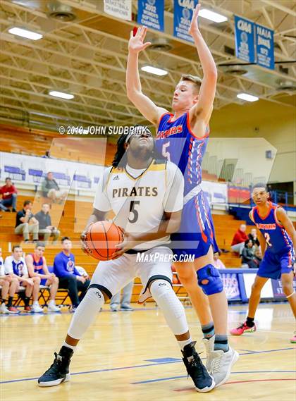 Thumbnail 3 in Greenbrier Christian Academy vs Perquimans (Robert L. Vaughan Border Clash Basketball Invitational) photogallery.