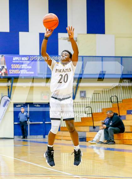 Thumbnail 3 in Greenbrier Christian Academy vs Perquimans (Robert L. Vaughan Border Clash Basketball Invitational) photogallery.