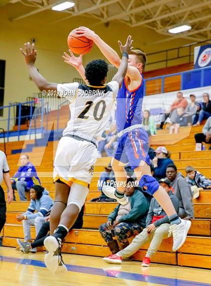 Thumbnail 1 in Greenbrier Christian Academy vs Perquimans (Robert L. Vaughan Border Clash Basketball Invitational) photogallery.