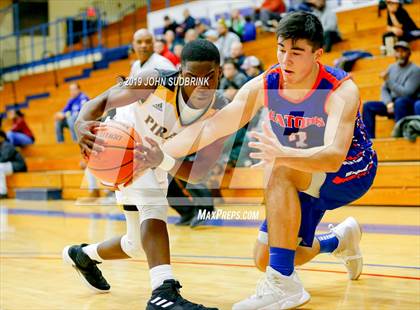 Thumbnail 2 in Greenbrier Christian Academy vs Perquimans (Robert L. Vaughan Border Clash Basketball Invitational) photogallery.