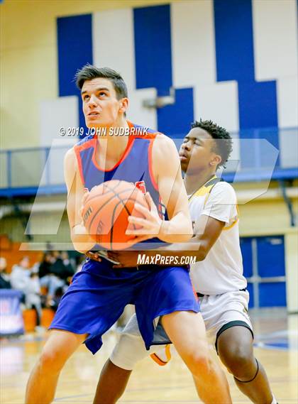 Thumbnail 2 in Greenbrier Christian Academy vs Perquimans (Robert L. Vaughan Border Clash Basketball Invitational) photogallery.