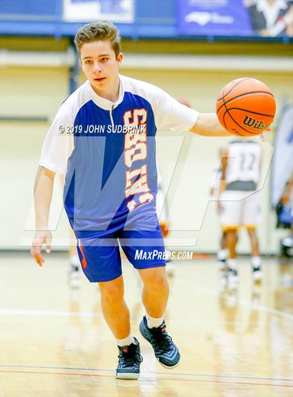Thumbnail 3 in Greenbrier Christian Academy vs Perquimans (Robert L. Vaughan Border Clash Basketball Invitational) photogallery.